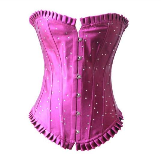Кристальный фиолетовый корсет Yavisy Swarovski